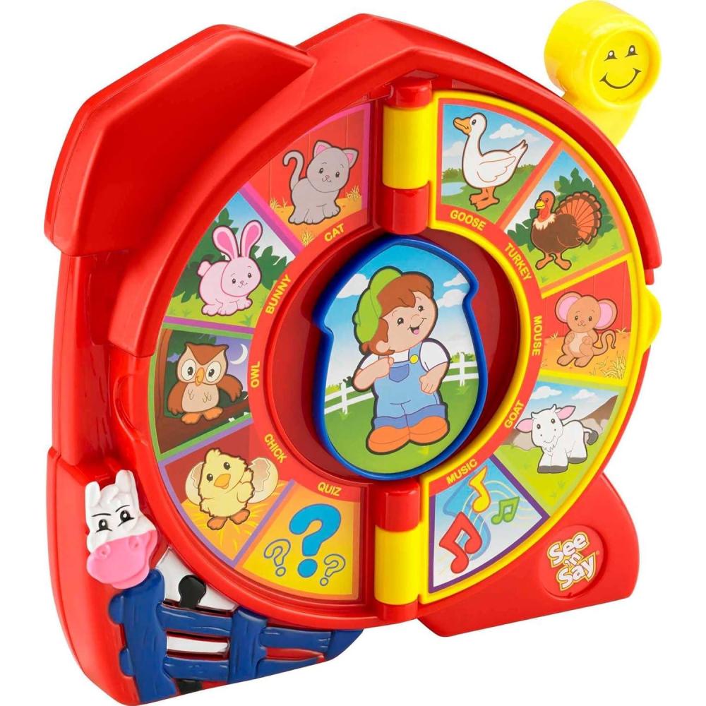 imageFisherPrice Little People Toddler Toy See n Say The Farmer Says Learning Game with Music ampamp Sounds for Kids Ages 18 Months Amazon Exclusive