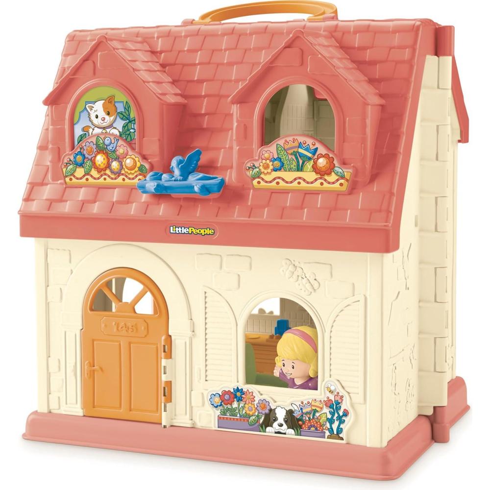 imageFisherPrice Little People Toddler Toy Surprise ampamp Sounds Home Musical Playhouse with Figures ampamp Accessories for Pretend Play Kids Ages 1 Years Amazon ExclusiveSIOCFFP