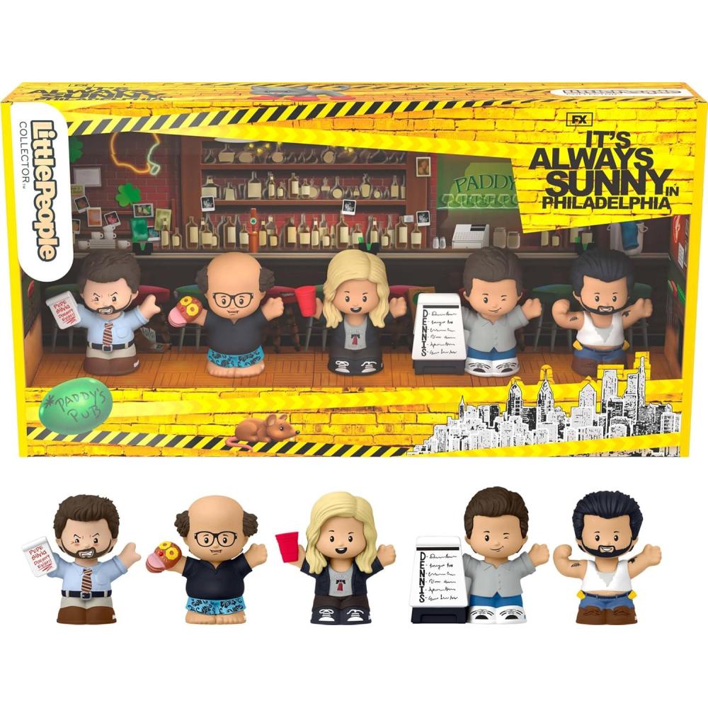 imageLittle People Collector Its Always Sunny in Philadelphia Special Edition Figure Set for Adults ampamp Fans in Display Box Amazon Exclusive