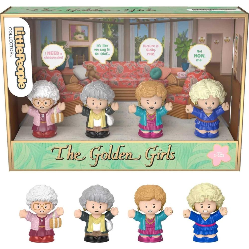 imageLittle People Collector The Golden Girls Late Night Cheesecake 40th Anniversary Figure Set in a Display Gift Box for Adults ampamp FansGolden Girls