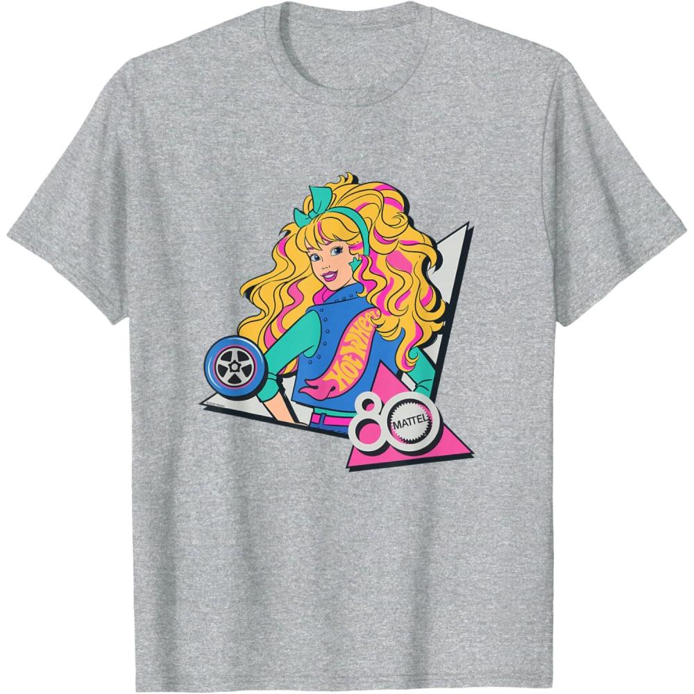 imageMattel 80th  Glitz ampamp Glam TShirtHeather Grey