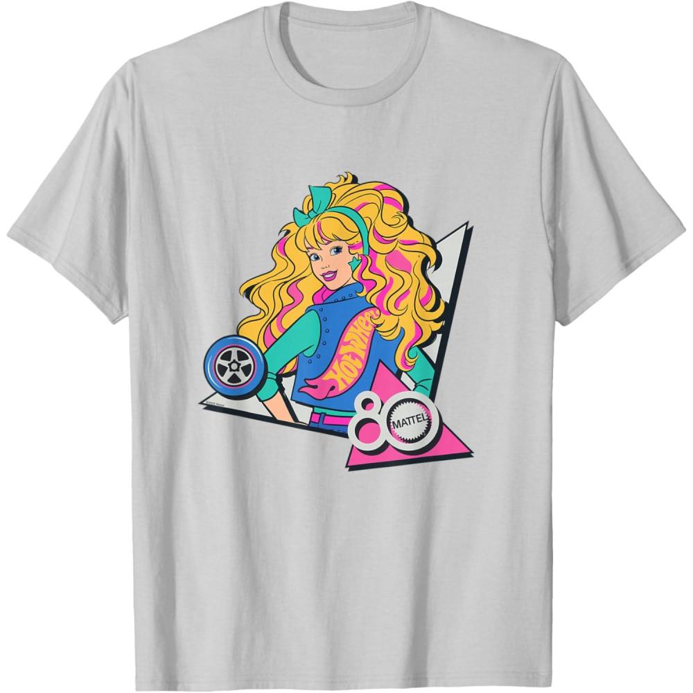 imageMattel 80th  Glitz ampamp Glam TShirtSilver Grey