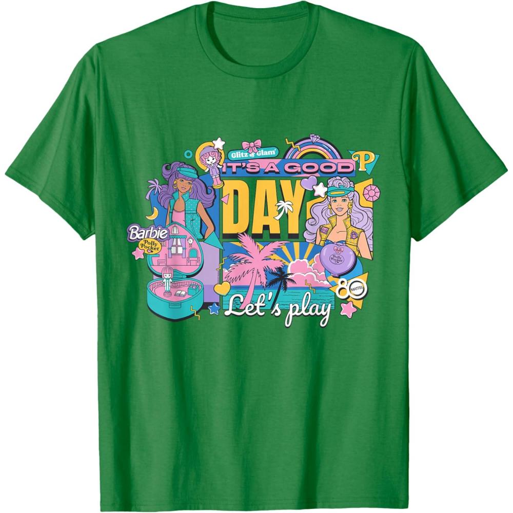 imageMattel 80th  Its a Good Day Lets Play TShirtKelly Green