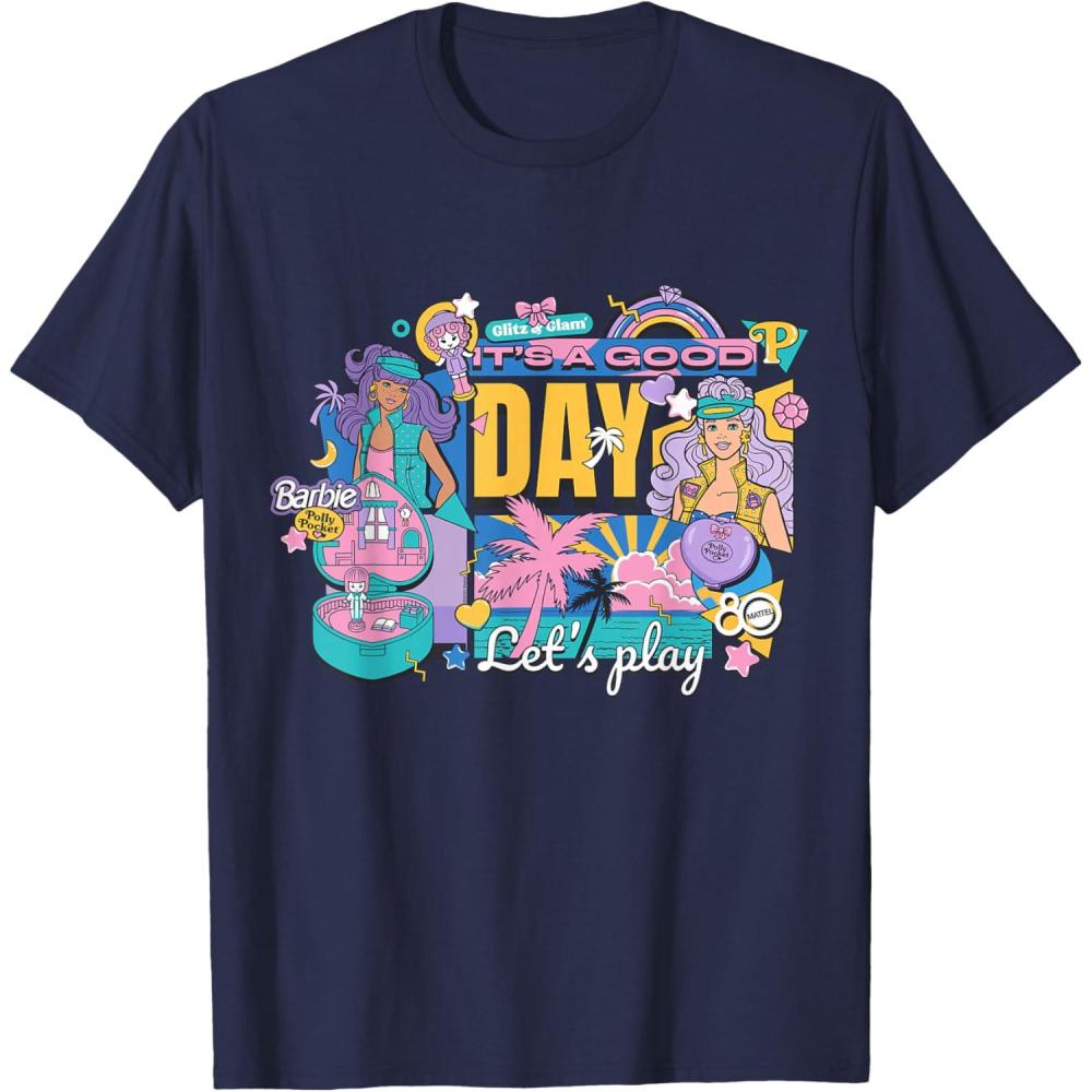 imageMattel 80th  Its a Good Day Lets Play TShirtNavy Blue