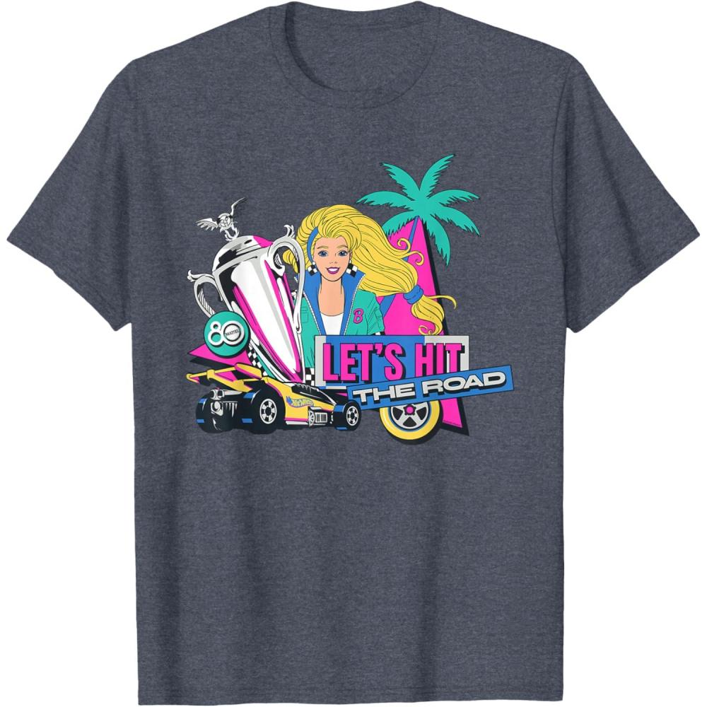 imageMattel 80th  Lets Hit the Road TShirtHeather Blue