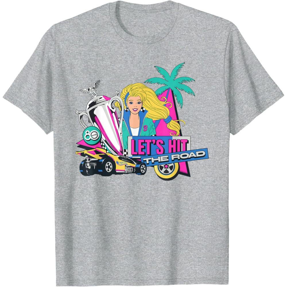 imageMattel 80th  Lets Hit the Road TShirtHeather Grey