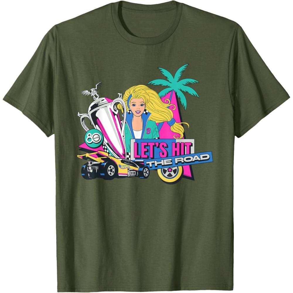imageMattel 80th  Lets Hit the Road TShirtOlive Green