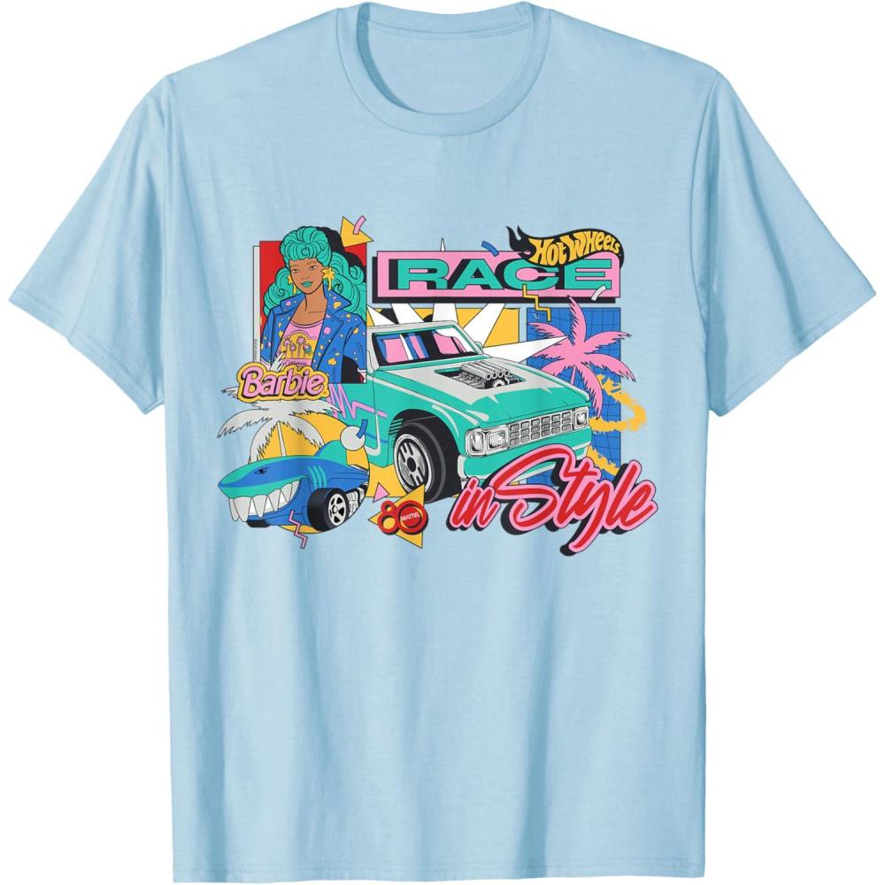 imageMattel 80th  Race in Style TShirtBaby Blue
