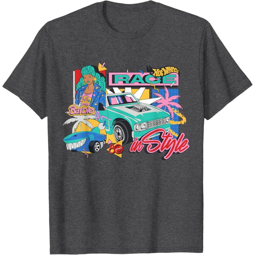 imageMattel 80th  Race in Style TShirtDark Heather Grey