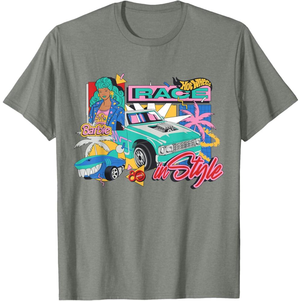 imageMattel 80th Race in Style TShirtOlive Heather