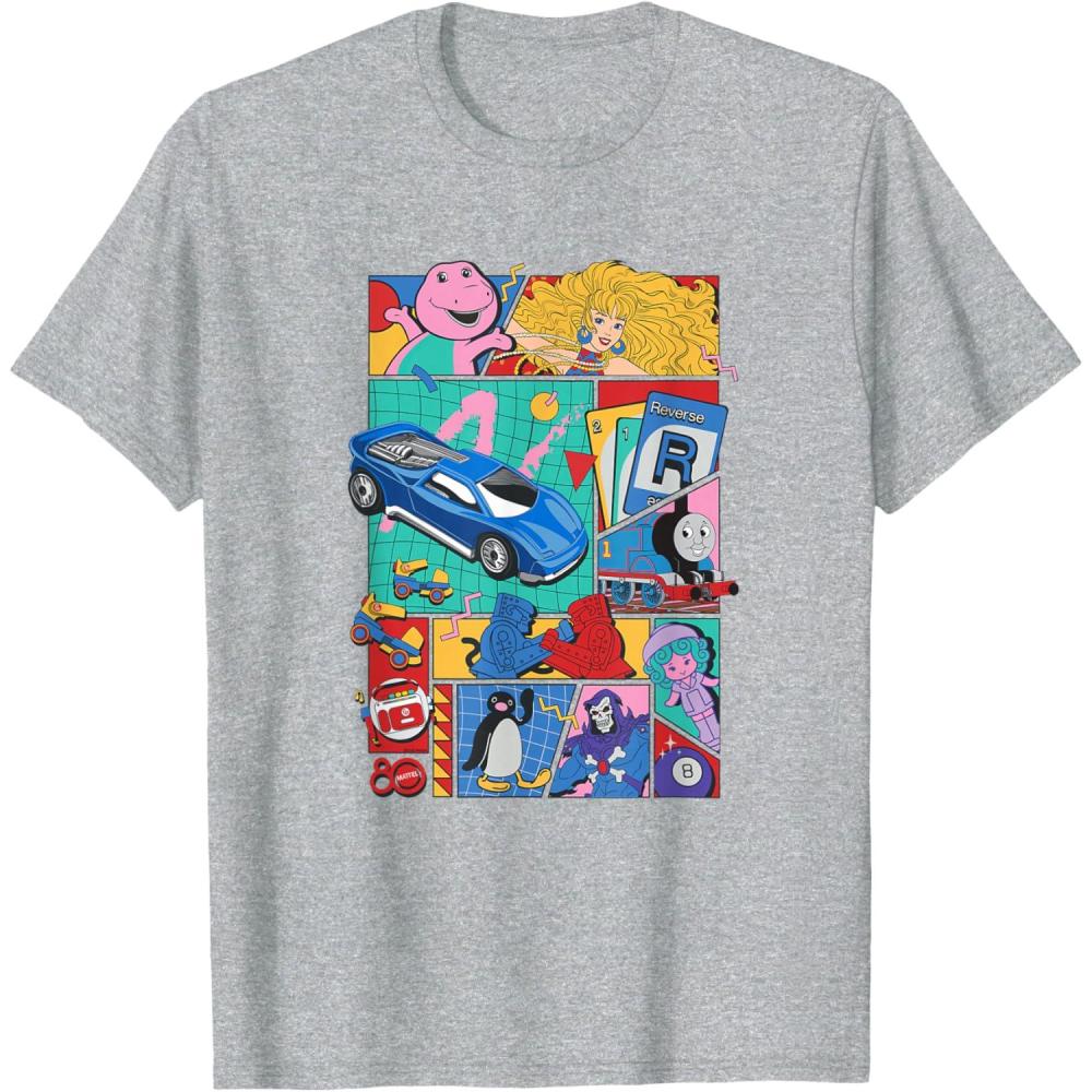 imageMattel 80th  Throwback TShirtHeather Grey