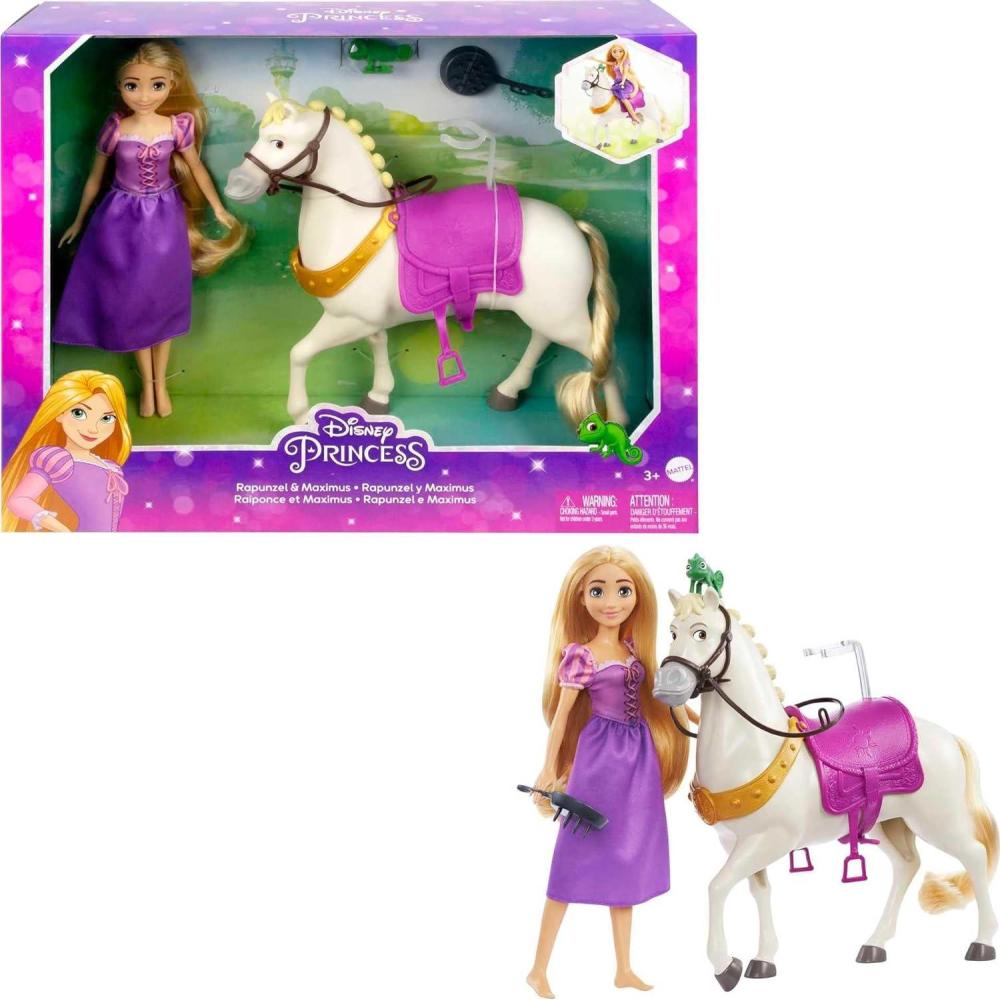 imageMattel Disney Frozen Toys Elsa Fashion Doll ampamp HorseShaped Water Nokk Figure Set Inspired by the Frozen 2 MovieRapunzel  Maximus