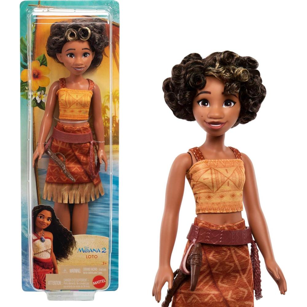 imageMattel Disney Moana 2 Loto Fashion Doll with 2 Accessories Removable Outfit with Belt ampamp Axe Inspired by The Movie