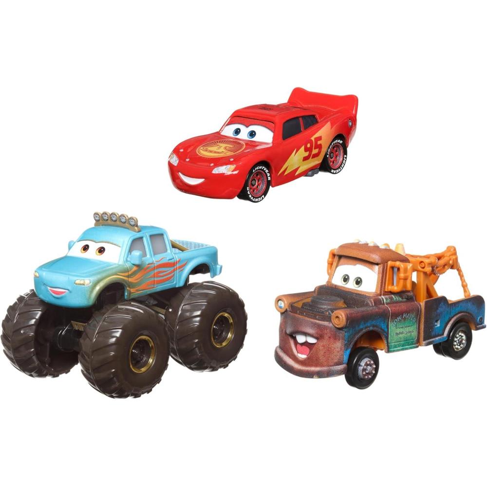 imageMattel Disney Pixar Cars Toy Vehicles 10Pack Set of 10 Mini Racers of Favorite Characters from The First Cars Movie Styles May Vary3pack