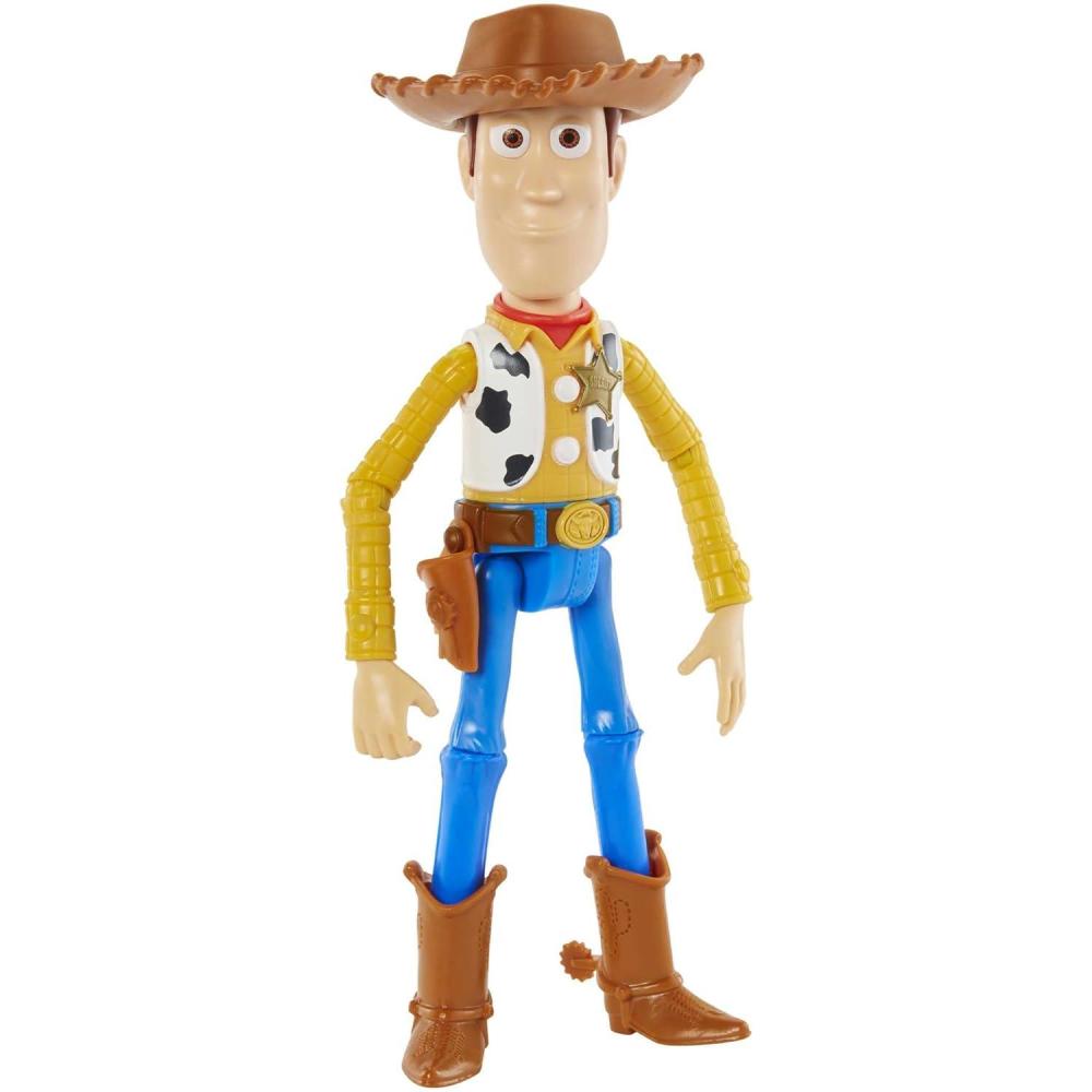 imageMattel Disney Pixar Toy Story Action Figure Posable Woody Collectible Toy in Signature Sheriiff Look with Removable Hat 92inch