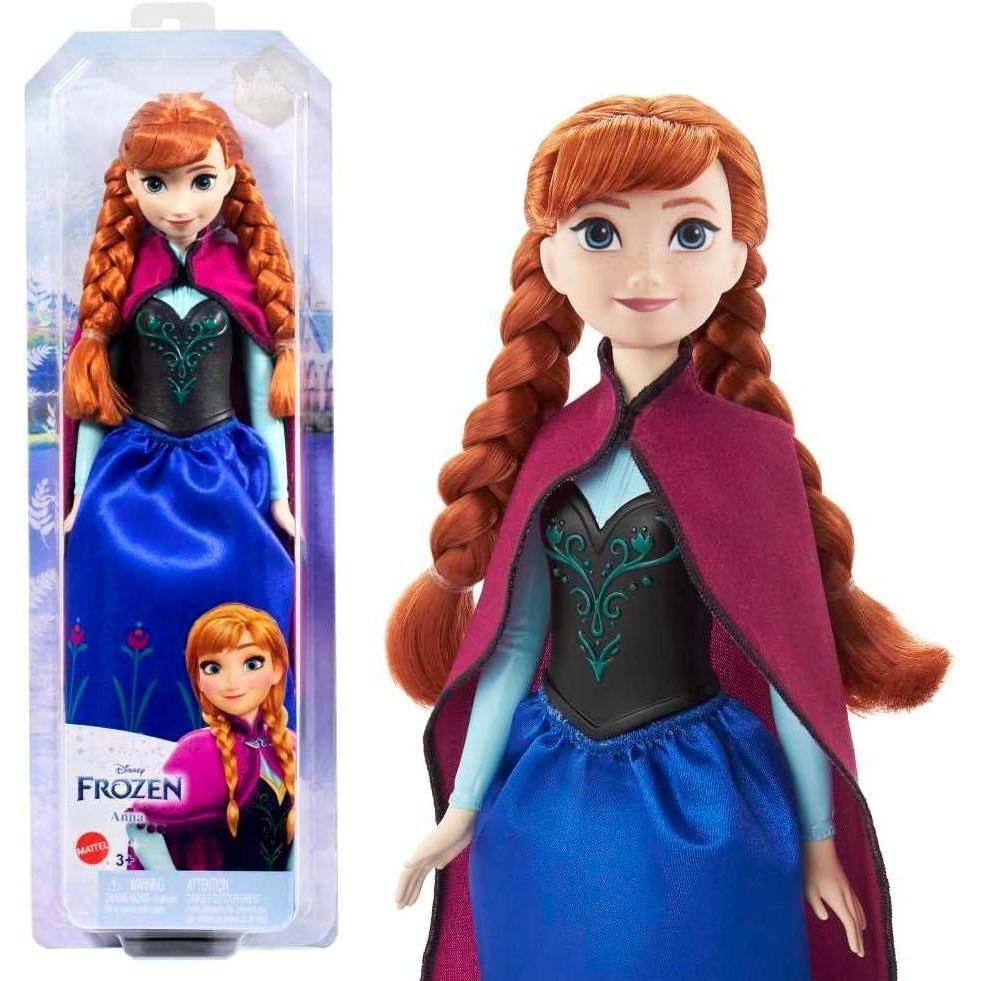 imageMattel Disney Princess Dolls Elsa Posable Fashion Doll with Signature Clothing and Accessories Disneys Frozen Movie ToysAnna