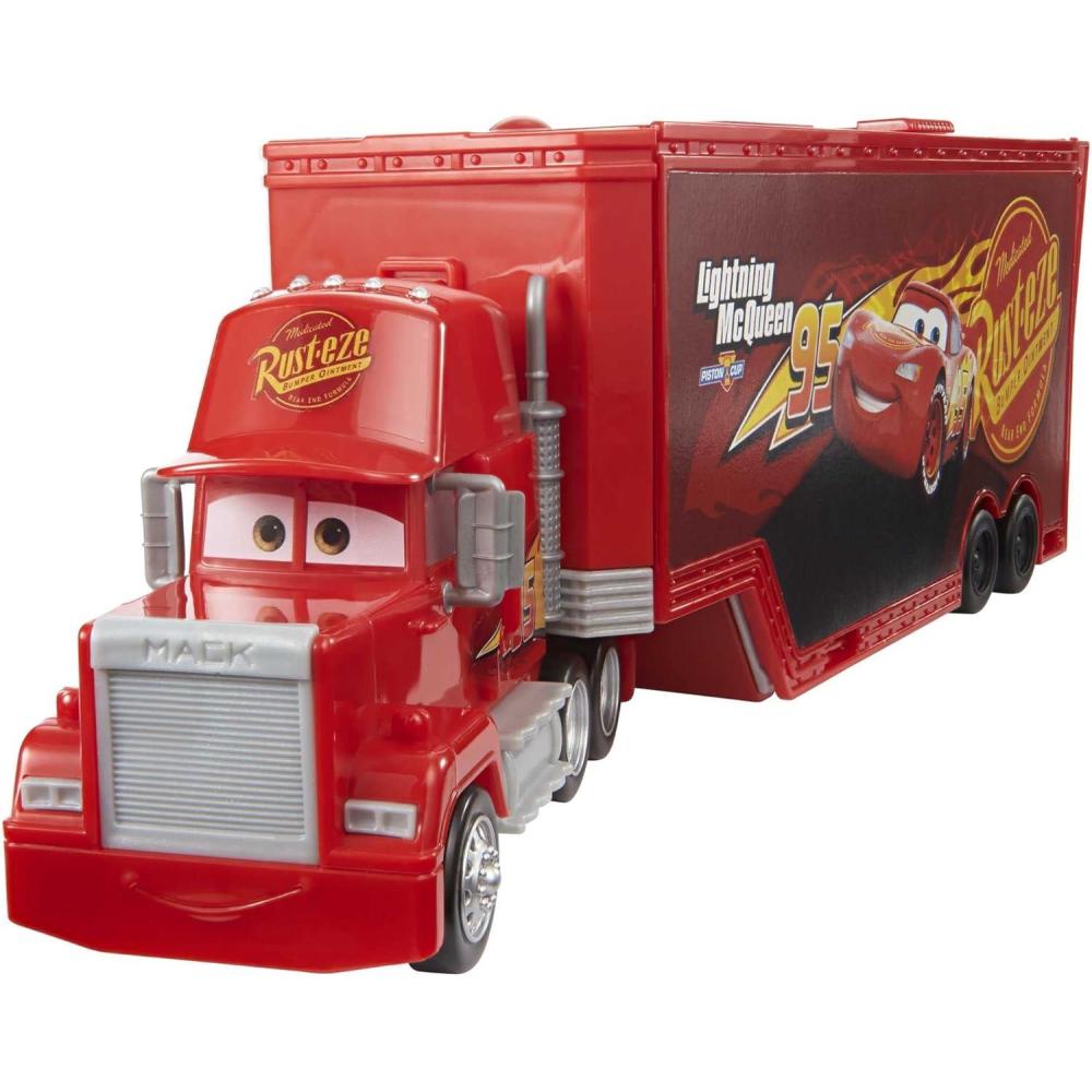 imageMattel Disney and Pixar Cars Transforming Mack Playset 2in1 Toy Truck ampamp TuneUp Station with Launcher Lift ampamp More MovieInspired Graphics Gift for Kids Ages 4 Years Old ampamp UpPlayset