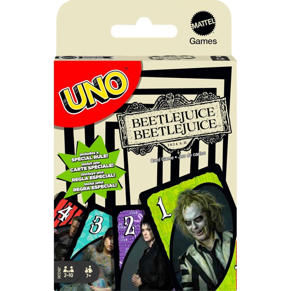 imageMattel Games UNO The Office Card Game for Teens Adults Families ampamp Parties with Special Rule for 2 to 10 PlayersBeetlejuice 2
