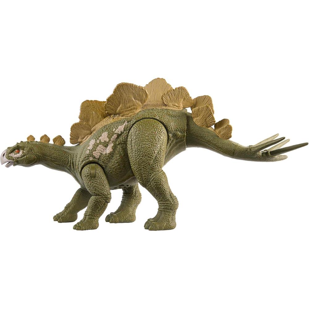 imageMattel Jurassic World Dinosaur Toys with Roar Sound ampamp Attack Action Wild Roar Posable Figures Physical ampamp Connected Digital PlayHesperosaurus
