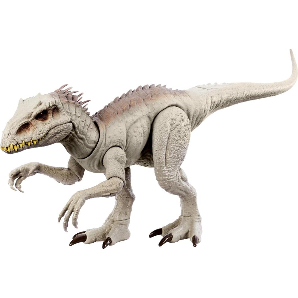 imageMattel Jurassic World Indominus Rex Dinosaur Toy with Lights Sounds ampamp Motion Camouflage n Battle IRex 21 Inches Long with Digital PlayIndominus Rex