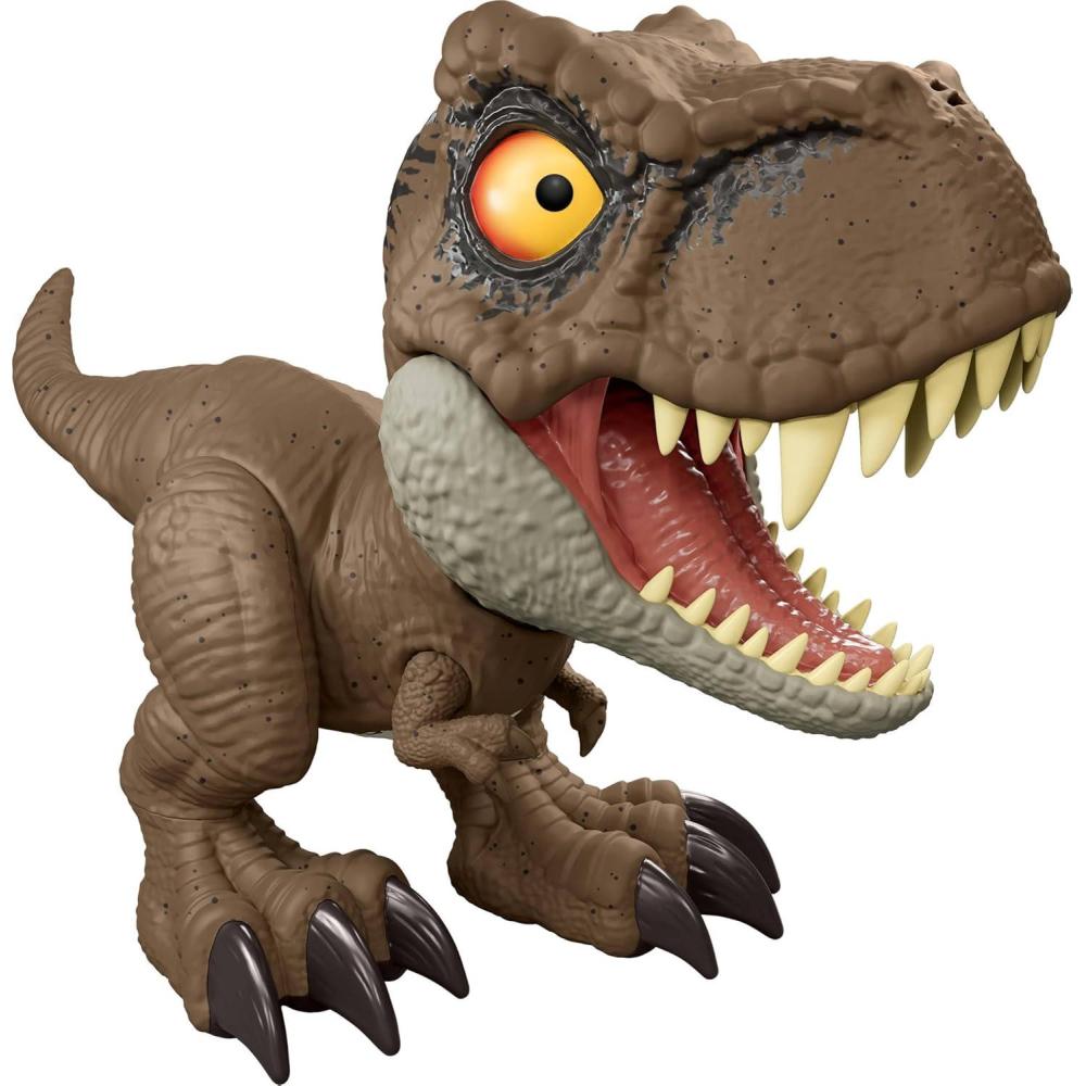 imageMattel Jurassic World Roar Command Tyrannosaurus Rex Dinosaur Figure Toy Record and Play Dino Speak TRex TailActivated Attack ampamp Roar