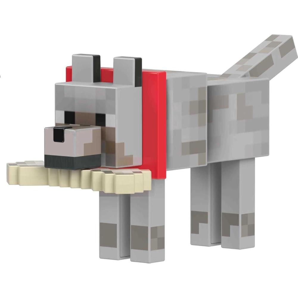 imageMattel Minecraft Diamond Level Wolf Action Figure ampamp DieCast Accessories Collectible Toy Inspired by Video Game 55inch ScaleWolf
