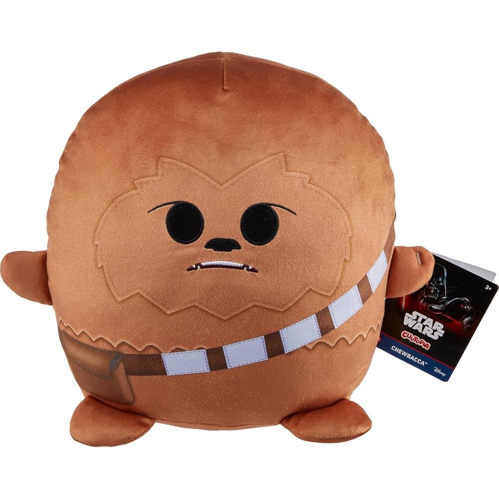 imageMattel Star Wars Cuutopia Plush Figure 10inch Stormtrooper Soft Rounded Pillow Doll Collectible Toy Inspired by the Villain CharactersChewbacca