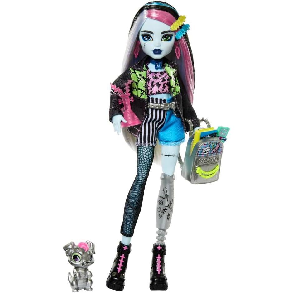 imageMonster High Doll Abbey Bominable Yeti Fashion Doll with Pet Mammoth and Themed AccessoriesFrankie Stein