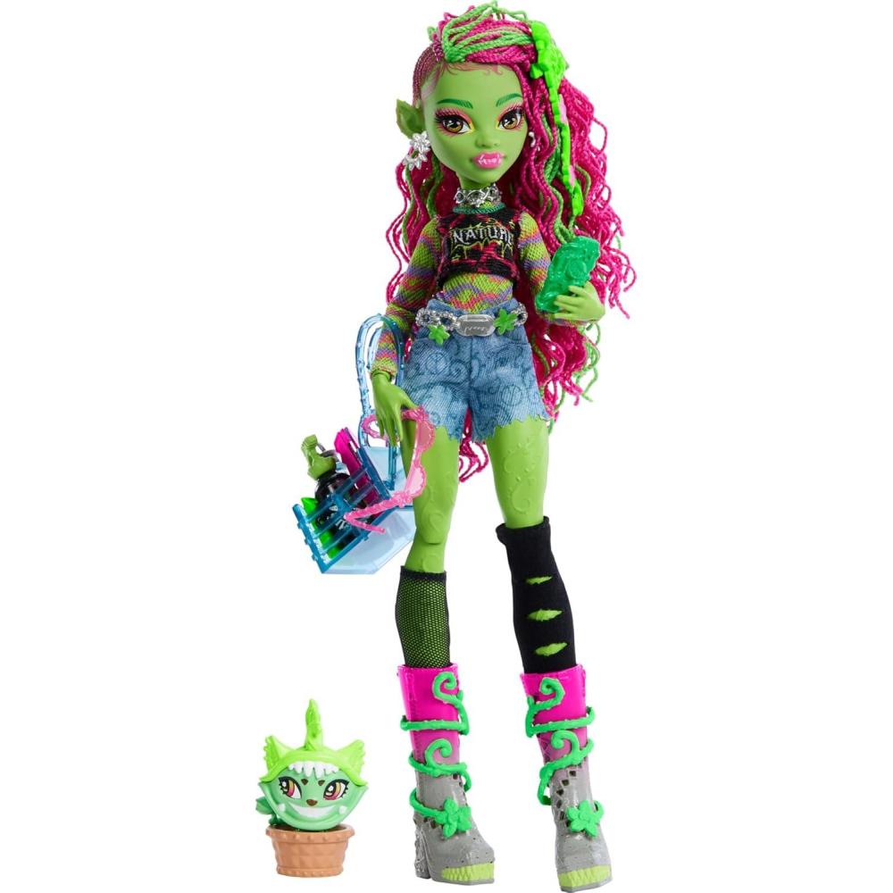 imageMonster High Doll Abbey Bominable Yeti Fashion Doll with Pet Mammoth and Themed AccessoriesVenus Mcflytrap