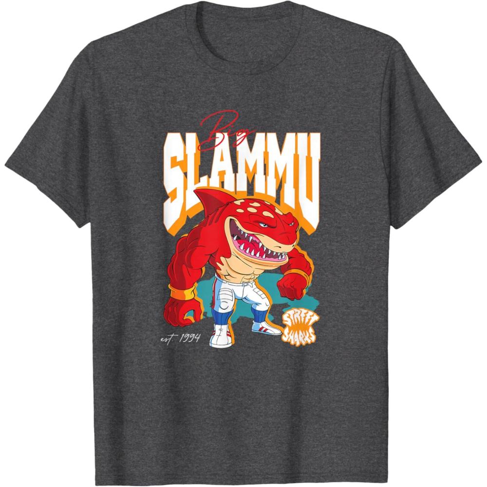 imageStreet Sharks  Big Slammu TShirtDark Heather Grey