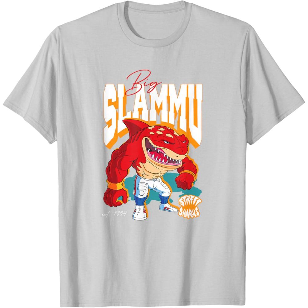 imageStreet Sharks  Big Slammu TShirtSilver Grey