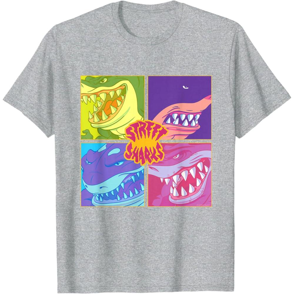 imageStreet Sharks  Grid TShirtHeather Grey