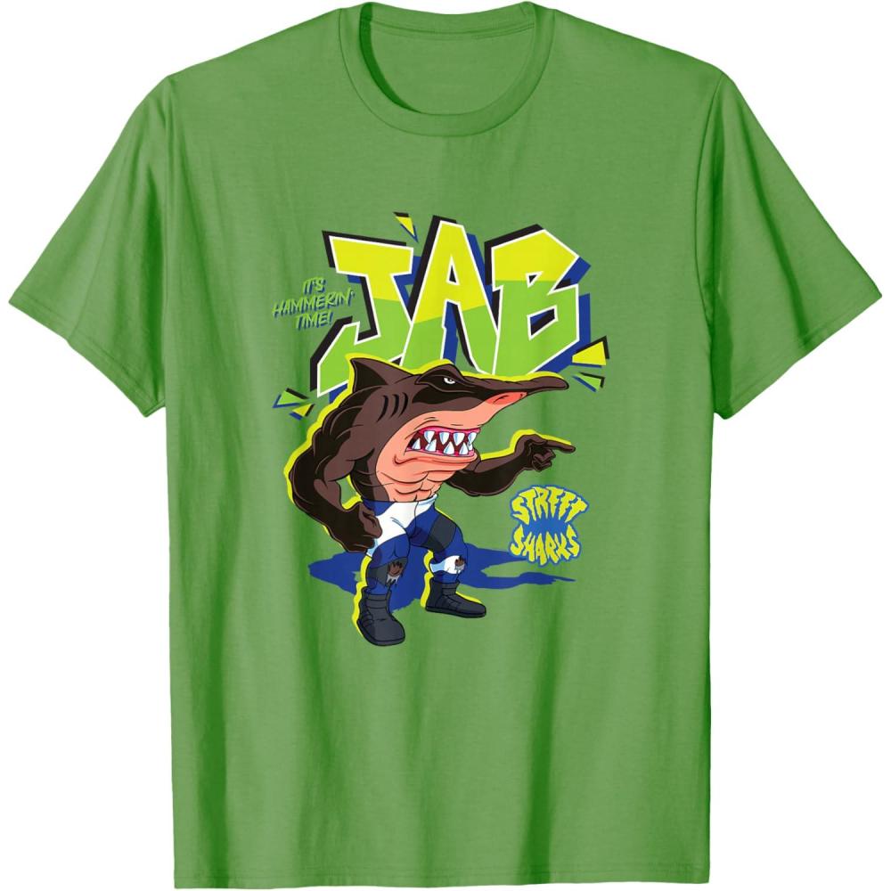 imageStreet Sharks  Jab Its Hammerin Time TShirtGrass Green