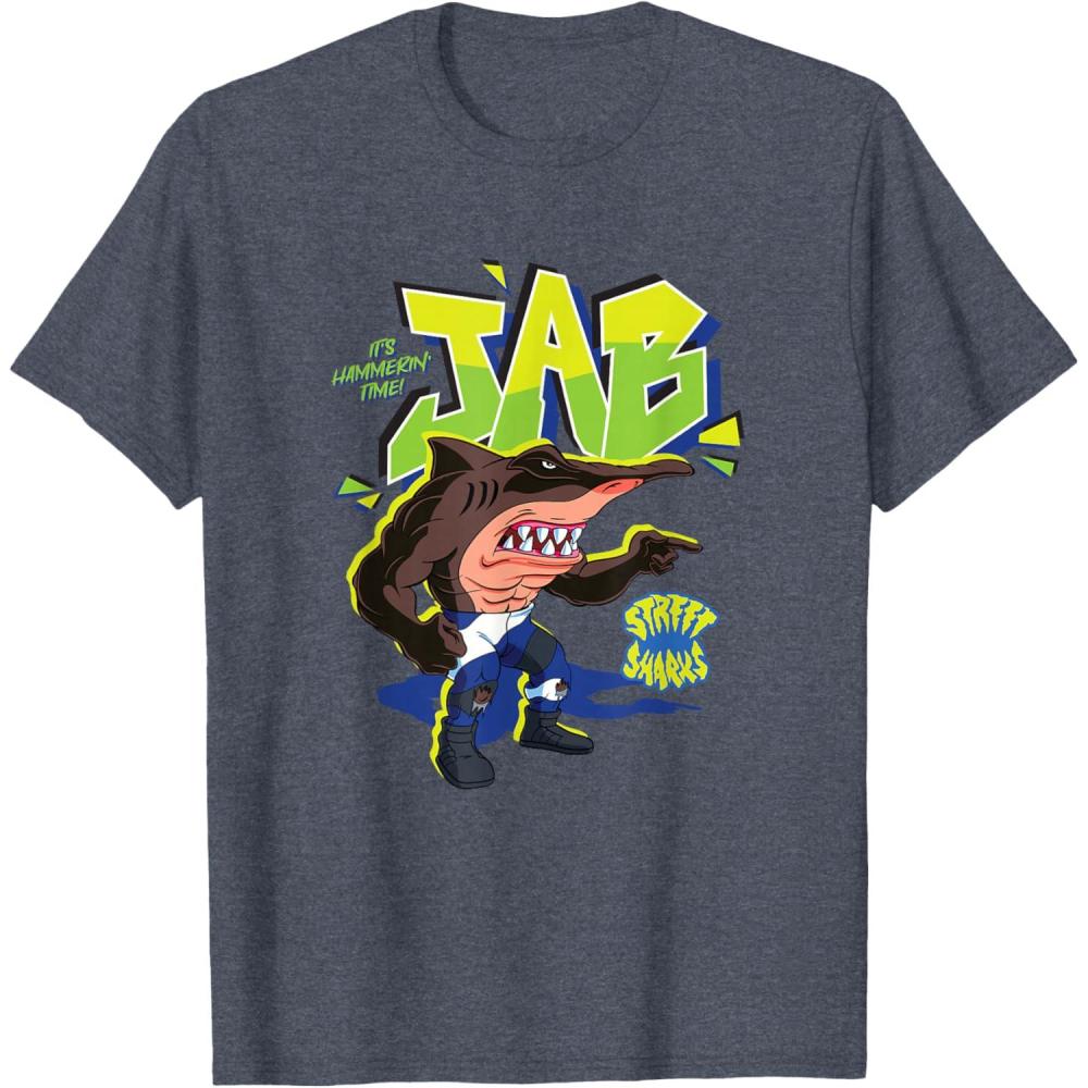 imageStreet Sharks  Jab Its Hammerin Time TShirtHeather Blue