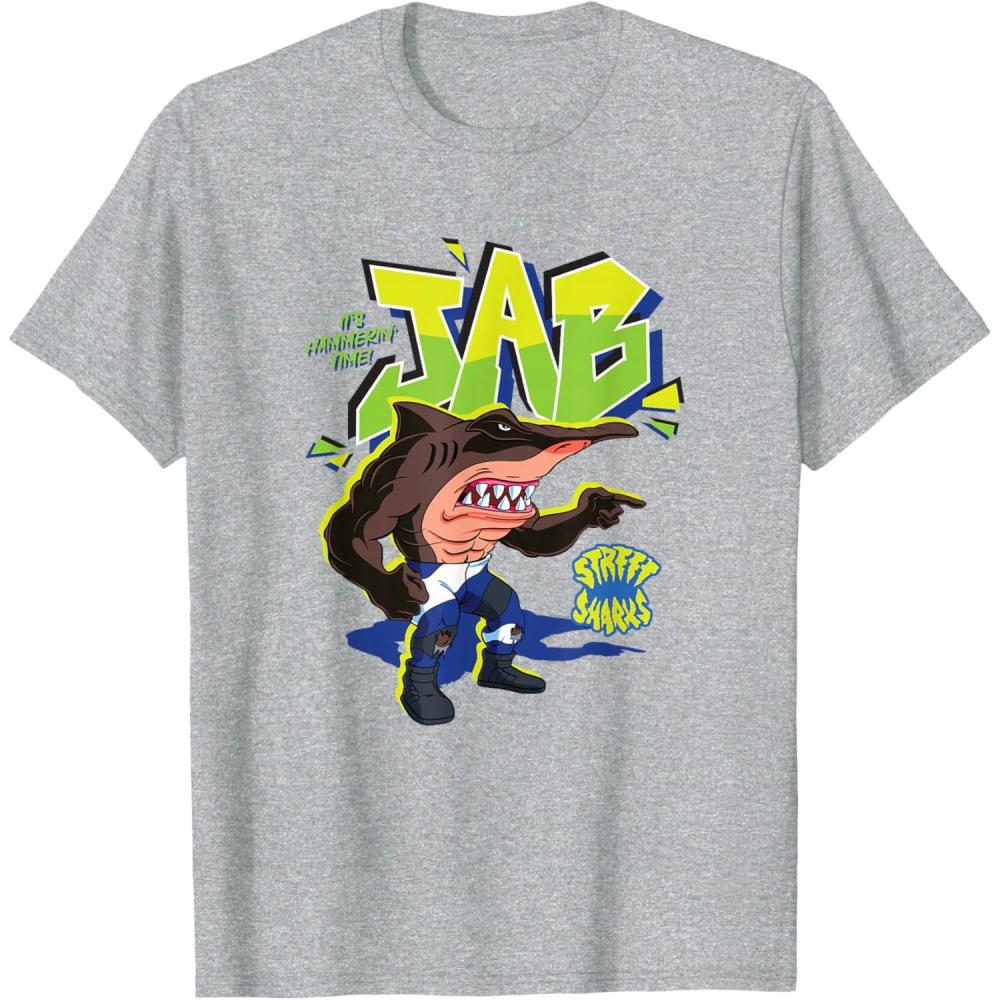 imageStreet Sharks  Jab Its Hammerin Time TShirtHeather Grey