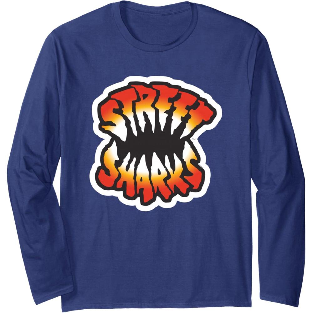 imageStreet Sharks  Logo Long Sleeve TShirtNavy Blue