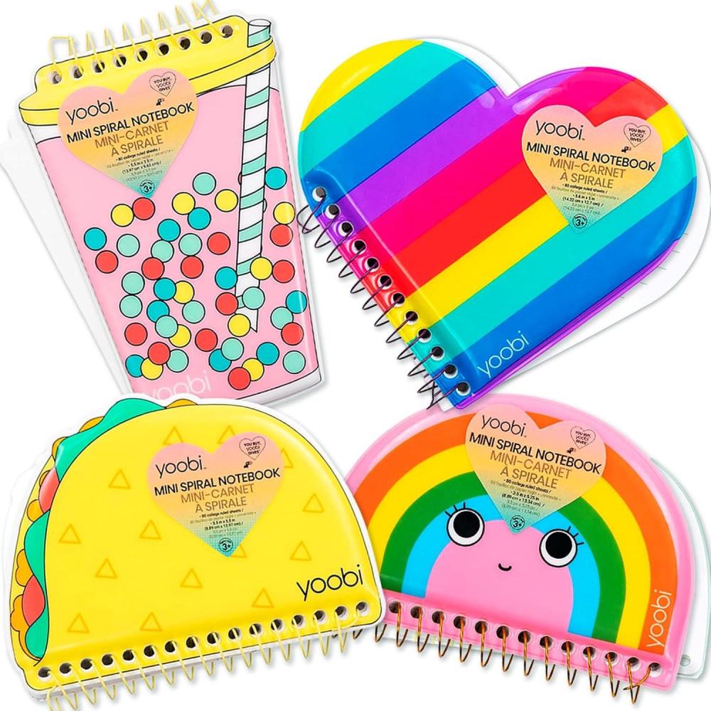 imageYoobi Barbie X College Ruled Composition Notebook Set  3Pack of Kids 1 Subject Notebooks Allover Print Designs  100 Sheets Each For School Office ampamp Home  975 x 75ComboPack 1