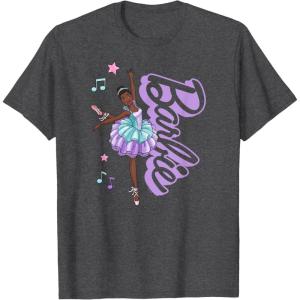 Barbie – Barbie Ballerina – Love Dance T-Shirt(Dark Heather Grey)