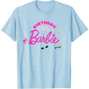 Barbie – Birthday Barbie Icons T-Shirt(Baby Blue)
