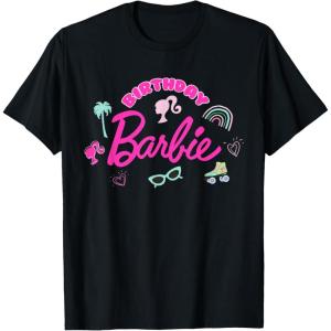 Barbie – Birthday Barbie Icons T-Shirt(Black)