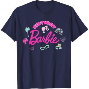 Barbie – Birthday Barbie Icons T-Shirt(Navy Blue)