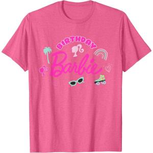 Barbie – Birthday Barbie Icons T-Shirt(Pink Heather)