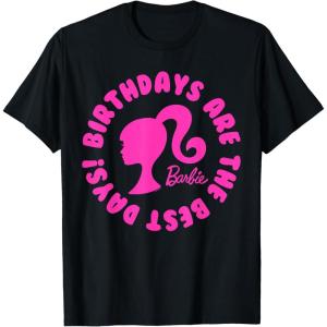 Barbie – Birthdays are the Best Days! T-Shirt(Black)