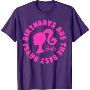 Barbie – Birthdays are the Best Days! T-Shirt(Purple)