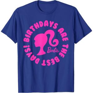 Barbie – Birthdays are the Best Days! T-Shirt(Royal Blue)