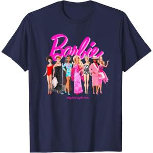 Barbie – Original Style Icon T-Shirt(Navy Blue)