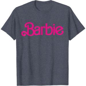 Barbie 1980’s Logo T-Shirt(Heather Blue)