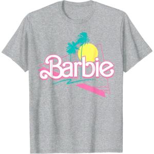 Barbie 90’s Retro Logo T-Shirt(Heather Grey)