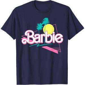 Barbie 90’s Retro Logo T-Shirt(Navy Blue)