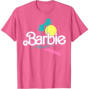 Barbie 90’s Retro Logo T-Shirt(Pink Heather)